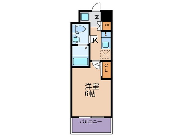 コンフォリア扇町の物件間取画像